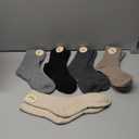 MOSOTECH 5 Pairs Wool Hiking Socks for Women Warm Winter Thermal Thick Cushioned Cozy Boot Work Soft Ladies Socks, 7