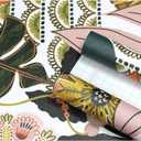 HAOKHOME Boho Peel and Stick Wallpaper Tropical Floral Removable Contact Paper Stick on Wallpaper for Accent Wall Living Room 17.3in x 118in (Yellow/Pink/Green)