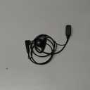 PR400 Earpiece Compatible with Motorola Radio CLS1410 CLS1110 CP200 GP300 GP2000 Walkie Talkie with PTT Mic 2 Pin Headset Single-Wire Surveillance Kit (D-Shaped)