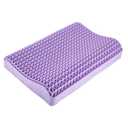 TPE Without Pressing Pillow Gel Relieved Skin -Friendly Grid Core Pillow Core Pillow Silicone Bonding Cervical Spine Pillow Deep Sleep Pillow(A)