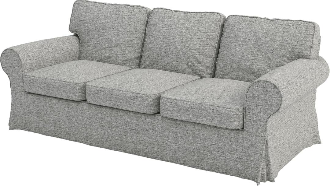 Ektorp 3 Seat Sofa Cover Replacement is Custom Made Slipcover for IKEA Ektorp Sofa Cover (Polyester Flax)