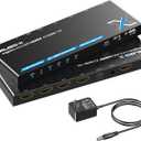 4K HDMI Splitter 1x4 with Audio Extractor, Downscaler & EDID, 4K@60Hz HDR HDMI 2.0 18Gbps HDMI Duplicator with TOSLINK & 3.5mm Stereo Out, Support HDCP 2.2 for TV, PS5, Xbox, Roku, Projector, Switch2