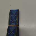 PH PandaHall 1.3 Inch Vintage Jacquard Ribbon, 7 Yards Emobridered Woven Ribbon Boho Fabric Sewing Woven Ribbon Persian Floral Trim Fringe Decor Trim for Ramadan Clothing Embellishment Decoration (Blue)