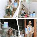 18 Pcs Glossy Iridescent Small Gift Bags Bulk, 8x3.9x9.8 In Non-woven Party Bags for Present with Sturdy Bases for Birthday, Wedding, Easter, Party, Holiday