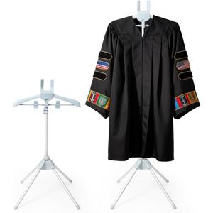 T Shirt Display Stand, 32-63 inch Clothing Stand for Vendors, Adjustable Mannequin Torso Stand Dress Form for Vendors Shop, Hanger Rack for Bachelor's Clothing, Dress Garment Coat Retail(Grey)