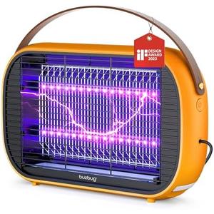 Buzbug LED Bug Zapper Indoor, 10 Years Lifespan Lamp Sustainable Less Power, Durable High-Voltage Electric Mosquito Zapper, Fly Trap Mosquito Trap, Fly Killer Fly Zapper (Orange)