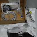 Veken Wide High Pressure Rain Shower Head with Handheld, Handheld Shower Heads with Multi Spray Modes, Rainfall Combo with 15" Metal Extension Arm,Detachable Dual Shower, Bathroom Decor,Chrome Silver (11.8 Inch(Standard)