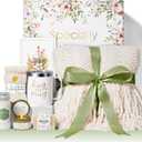 Self Care Gifts for Women Get Well Soon Gifts, Birthday Gifts for Women Care Package, Sympathy Gift Baskets Spa Gifts Set, Thinking of You Christmas Inspirational Gifts for Mom Her Friend Sister Wife (Ivory)