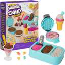 Kinetic Sand Scents, Ice Cream Treats Playset, Easter Basket Stuffers, Includes 3 Scented Colors of Moldable Play Sand & 6 Tools, Sensory Toys for Kids