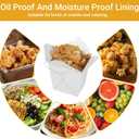 zmybcpack 50 Pack 32oz Chinese Take Out Food Boxes with Metal Wire Handle & Labels, Party Favor Boxes Paper Take Out Food Containers For Hot Or Cold Food, 4.4" x 4" x 4.3"