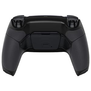 eXtremeRate Black Rubberized Grip Programable Rise 2.0 Remap Kit for PS5 Controller BDM-010 BDM-020 Models, Custom Upgrade Board & Redesigned Back Shell & Back Buttons Set for PS5 Controller