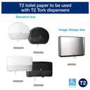 Tork Mini Jumbo Toilet Paper Roll White T2, Advanced, 1-Ply, 12 x 1200', 12013903