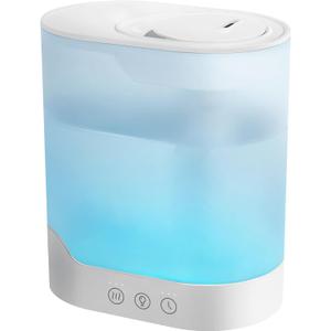 YOGIN Air Humidifier for Bedroom, 3L Top-Fill Cool Mist Humidifier & Essential Oil Diffuser, Ultra-Quiet <24dB, Smart Humidity Control, Up to 40H Runtime