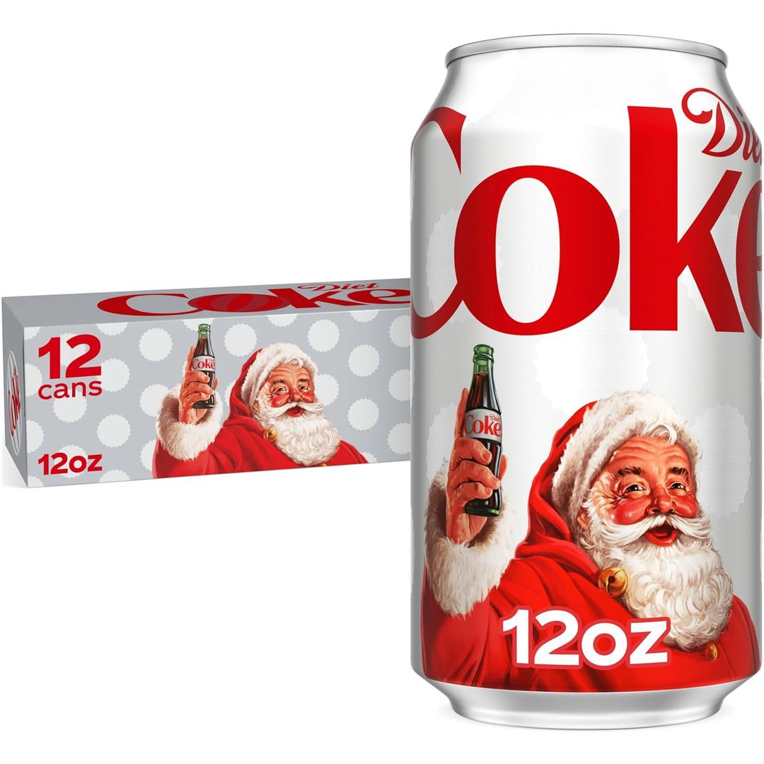 3 x Diet Coke Soda Soft Drinks, 12 fl oz Fridge Pack Cans, 12 Pack - Cola Flavored Diet Soda Soft Drinks