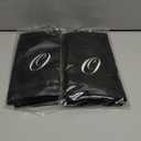 Monogrammed Towels Fingertip, Personalized Gift, 11 x 18 Inches - Set of 2 White Embroidered Towel - Extra Absorbent 100% Cotton - Soft Velour Finish - For Bathroom/ Kitchen/ Spa - Initial O (Black)