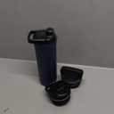 ZULU Base 18oz Kids Stainless Steel Water Bottle with 3 Lids- Straw, Chug, Twist | Double Walled and Vacuum Insulated Metal Thermos | Fits Car Cupholder, Built in Carry Loop, Dishwasher Safe, Navy