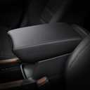 AOMSAZTO Automotive Center Console Cover for CRV Faux Leather Car Armrest Cover Seat Box Protector Custom Fit Compatible for 2017-2022 CRV Black
