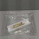 11"x14" Clear Acrylic Serving Tray with Golden Handles, Sturdy Huge Capacity Acrylic Tray for Coffee, Juice, Kitchen and Desk Organizer (11"x14")