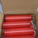 HYOOLA Red Pillar Candles 2x4 Inch - 12 Pack Unscented Bulk Pillar Candles - European Made