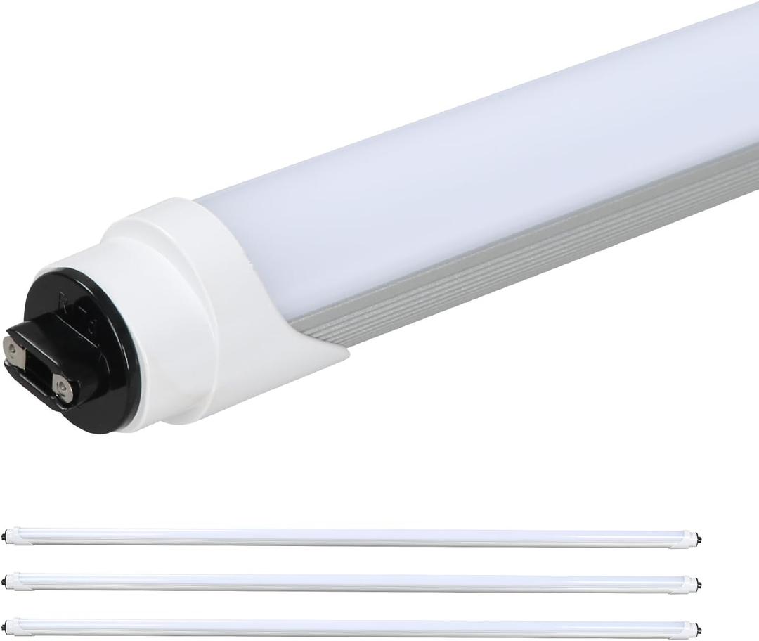 4FT R17D T8 T12 LED Tubes 18W 2250LM 5000K, Equal to 48in F48T12 CW HO Fluorescent Light LED Bulbs Replacement, 0-10V Dimmable, Dual-Ended,Ballast Bypass, UL & DLC Listed(4 pcs)