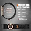Bandletic Compatible with Apple Watch Ultra Band Men Women, Wide Tactical Military Nylon Rugged Soft Sport Loop for iWatch 49mm/46mm/45mm/44mm/42mm(3/2/1) L
