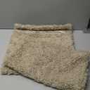 MIULEE Pack of 2 Faux Fur Throw Pillow Covers 18x18 Inch Neutral Oatmeal Boucle Decorative Sherpa Pillow Covers Fuzzy Accent Soft Sheepskin Fleece for Boho Home Decor Sofa Living Room Couch Bed