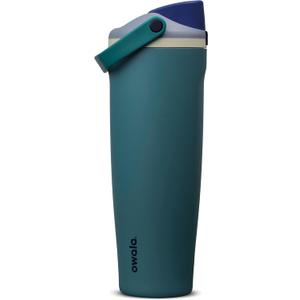 Owala FreeSip Sway Insulated Stainless Steel Water Bottle with Two-Way Spout, Built-In Straw and Bucket Handle, Made for Travel, School, and Sports, 40oz, BPA Free, Leak Proof, Denim