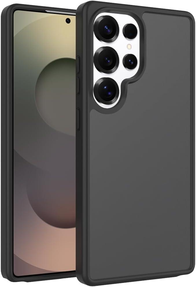 Compatible with Samsung Galaxy A16 Case, Anti-Fingerprint Matte Coating, Protective Hard Back Slim Translucent Case for Samsung Galaxy A16 5G - 6.7", Black