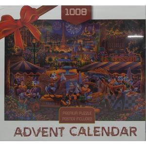 Disney Advent Calendar 2023 Premium Puzzle Poster Included (1008 Pieces)