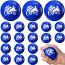 20 Pcs Cheer Stress Balls Cheer Team Gifts Bulk Pom Pom Cheerleader Teams Gifts 2.36 Inch Stress Relief Ball for Cheerleading Teammates Party Supplies