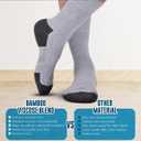 Doctor's Select Diabetic Socks for Men - 6 Pairs Non Binding Stretch Top, Bamboo Viscose Mens Diabetic Socks