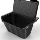 Zanch Tesla Trash Can for Model Y (2020-2025), Multi-Use & Easy Slide-in Install, Rear Center Console Organizer, Tesla Model Y Accessories 2025 [Not fit for New Model Y Juniper] - Hinged Lid (Model Y - Hinged Lid)