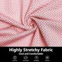 Men's Mesh Workout Tank Top Fitted Sleeveless Shirt for Casual Gym Muscle Training (Pink, XXL)