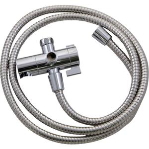 Design House 841536-PC 3-Way Shower Diverter and 70-Inch Hose for Handheld Showerhead and Fixed Showerhead Bathroom Universal Shower Replacement Part, Polished Chrome