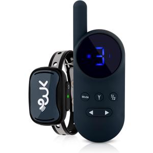 World's Smallest Shock Collar for Small Dogs with Sound, Vibration & Shock (Charcoal Gray)