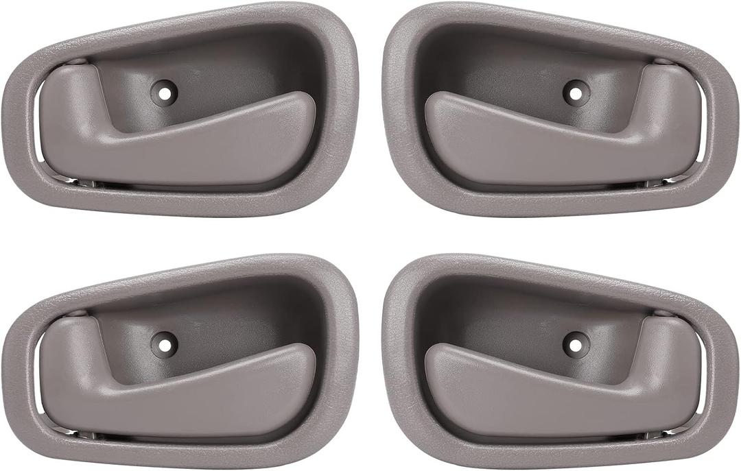 LCWRGS Interior Inside Door Handle Replacement for 1998 1999 2000 2001 2002 Toyota Corolla Chevy Prizm Manual Lock, Inner Door Handle Front/Rear Driver & Passenger Side - Gray