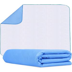 Incontinence Bed Pads (Pack of 1) Washable Pee Pads for Adults, Kids & Pets - Highly Absorbent Pads, 18x24 inches Bed Pads Washable Waterproof Pads for Bed, Reusable Bed Pads & Underpads (18x24 Inches - PK 1)