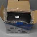 2Fold Stainless Steel Straw Dispenser - Drinking Straw Holder For Bulk Unwrapped Paper and Disposable Plastic Straws - Includes Custom Label Stickers (Black)