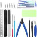 Fippy 11PCS Model Kit Tools, Gundam Model Tool Kit, Hobby Building Tools Kit for Gundam Basic Model Assembling, Building and Repairing