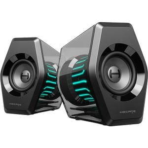 Edifier G2000 Pro 64W Desktop 2.0 Computer Gaming Speakers for PC Laptop Mac Woofer Bluetooth USB 3.5mm AUX Inputs RGB Lights Multimedia Speakers Black