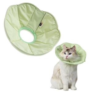 Touchdog Soft Cat Cone Collar, Waterproof Recovery Collar for Cats After Surgery, Lightweight Elizabethan Collar for Kittens, Small to Large (Green, XS)
