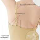Dayrose Girls Nude Leotard, Seamless Dance Undergarment for Girls with Adjustable Straps for Ballet/Gymnastics/Skating