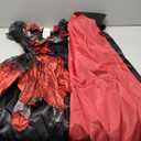 ellzant Kids Vampire Costume for Girls 8-10, Girls Halloween Costumes Dress Vampire Cape Skirt Cloak Vest Outfit Small 110-120 CM