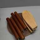 Bunny Chair for Kids 1-4 Years, Wooden Base with Removable Cushion,Anti-Tip Toddler Stool,Baby Nursery Decor Gift,Rabbit Design1pack/Brown (Camel)