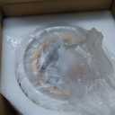 2 Pack Ceramic Brass Semi Flush Mount Ceiling Light Vintage Hallway Light Fixtures, Modern Small Ceiling Mount Light Lamp for Hall Kitchen Entryway Passway Porch Foyer