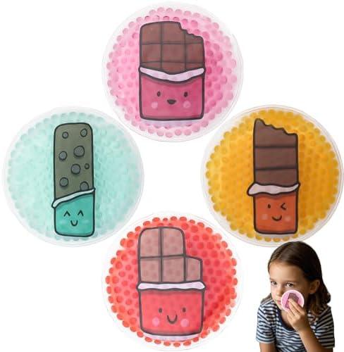 Kids Ice Packs, Boo Boo Ice Pack Cold Therapy and Pain Relief for Minor Cuts, Small Ice Pack Pain Relief for Bruise, Injuries (Round ice Pack (12 Count))