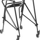 Inspired by Drive Nimbo 2G Lightweight Posterior Walker with Seat, Emperor Black, Extra Large