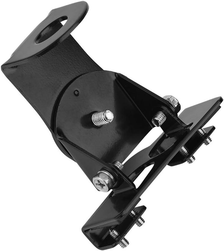 Tosuny Car Antenna Mount, Stainless Steel Car Vehicle Mobile Antenna Clip Bracket Holder, Equipped with Dismantling Device - Black