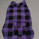 ASENKU Dog Jacket Plaid Reversible Reversible Dog Vest Waterproof Cold Winter Clothes Pet Apparel for Small Medium Large Dogs (L, Purple)