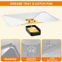 G325-5701-W1 Grease Tray with Catch Pan Replacement for Charbroil Performance 2-Burner Grills 463630021, 463660421, 463630422, 463660021, 463655021 - Drip Pan for Charbroil Grill Replacement Parts